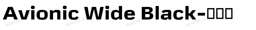 Avionic Wide Black字体转换